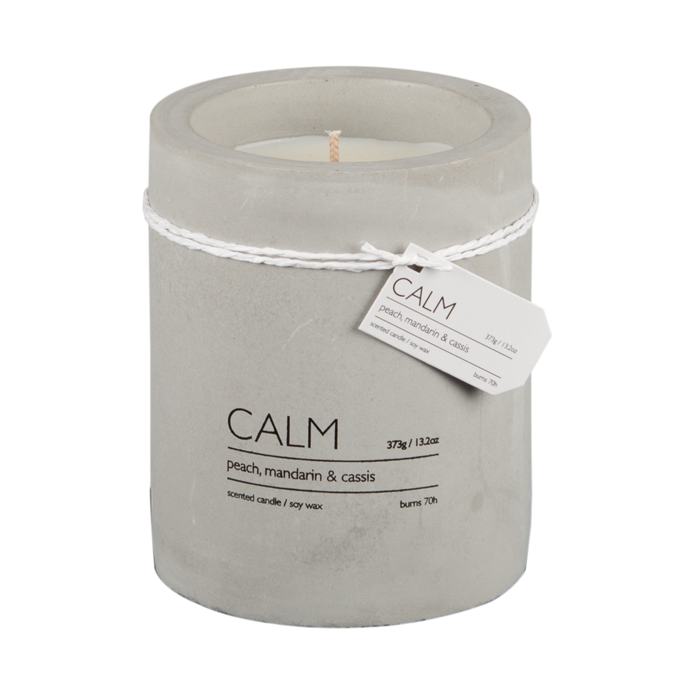 CALM Scented candle M Peach, mandarin & cassis Brown/grey